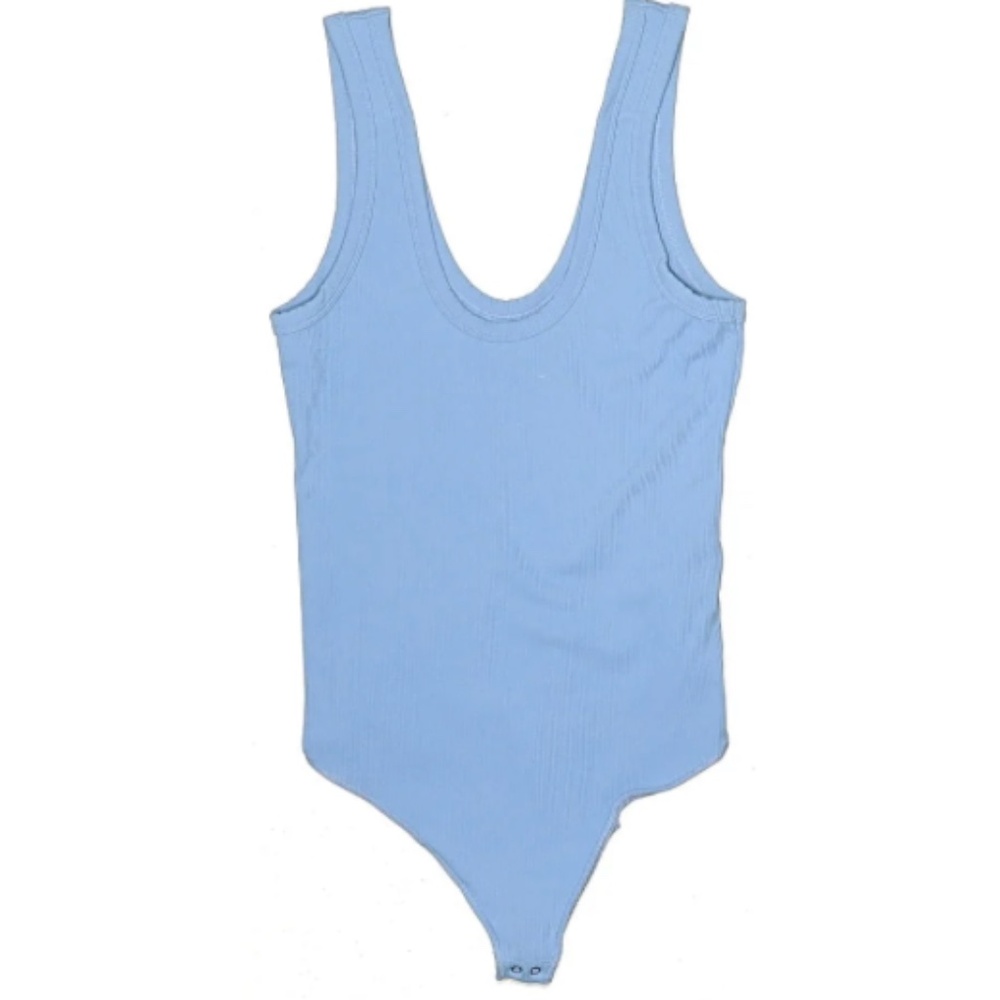 Abercrombie Blue Ribbed Tank Body Suit - Small